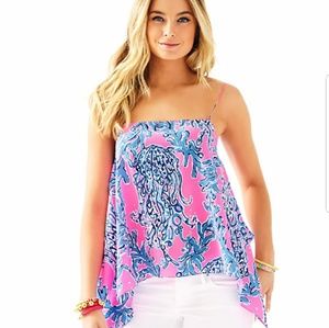Lilly Pulitzer kimi top in Caught in the Coral L